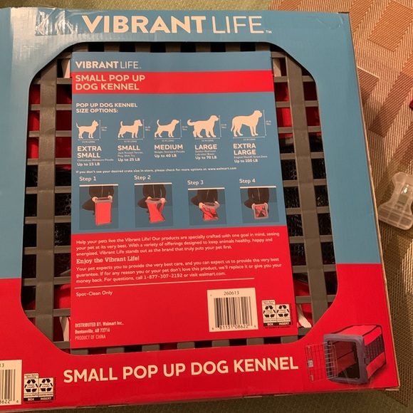 New In Box Vibrant Life Small pop up dog kennel - Picture 2 of 4